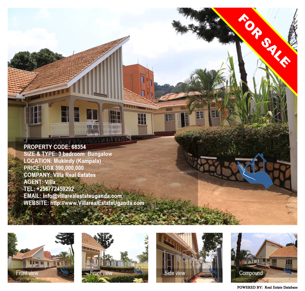 3 bedroom Bungalow  for sale in Makindye Kampala Uganda, code: 68354