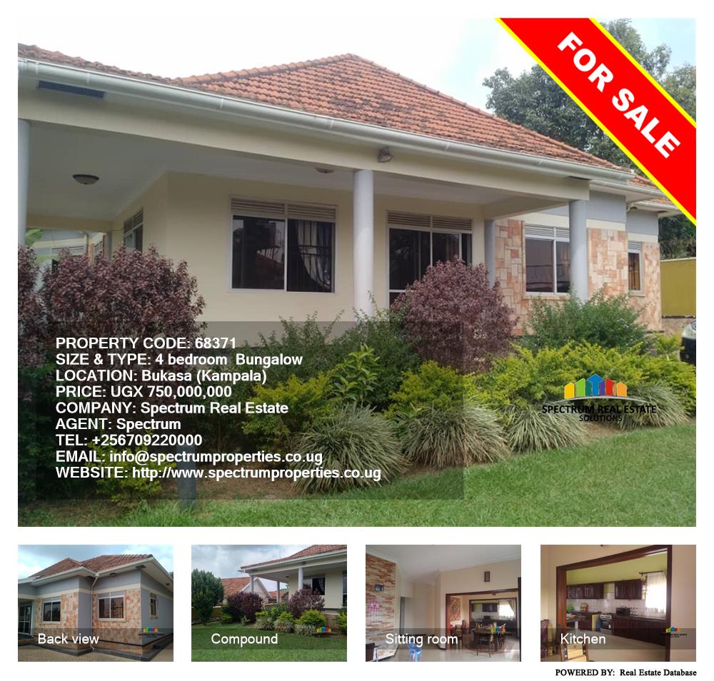 4 bedroom Bungalow  for sale in Bukasa Kampala Uganda, code: 68371