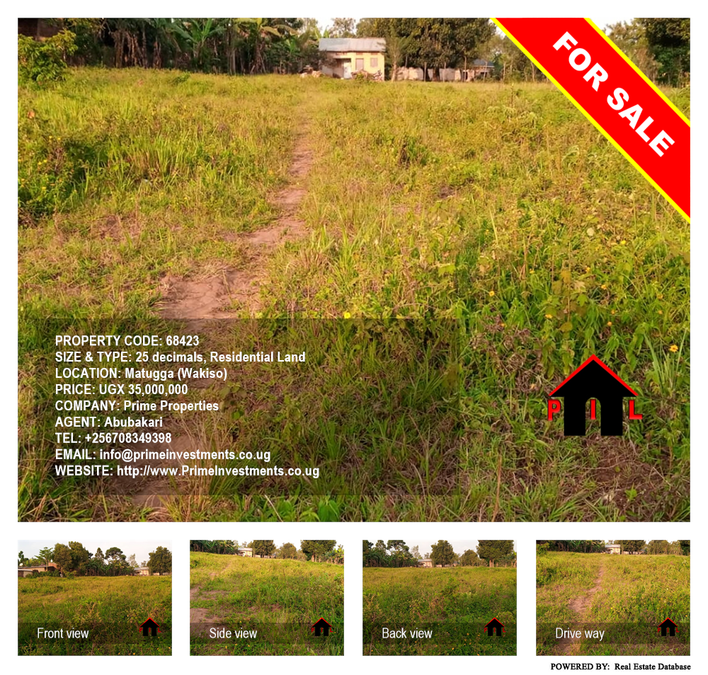 Residential Land  for sale in Matugga Wakiso Uganda, code: 68423