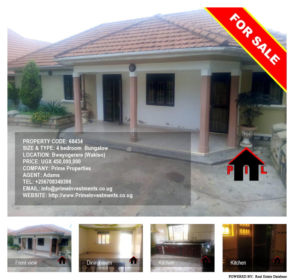 4 bedroom Bungalow  for sale in Bweyogerere Wakiso Uganda, code: 68434