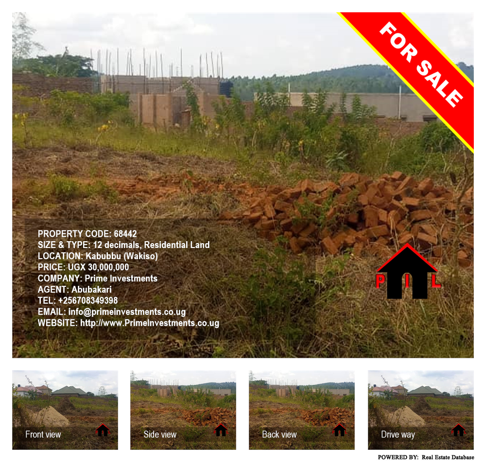 Residential Land  for sale in Kabubbu Wakiso Uganda, code: 68442