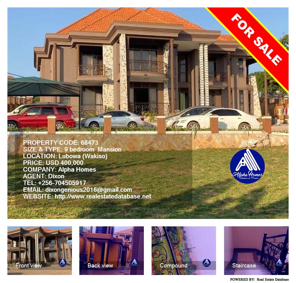 9 bedroom Mansion  for sale in Lubowa Wakiso Uganda, code: 68473