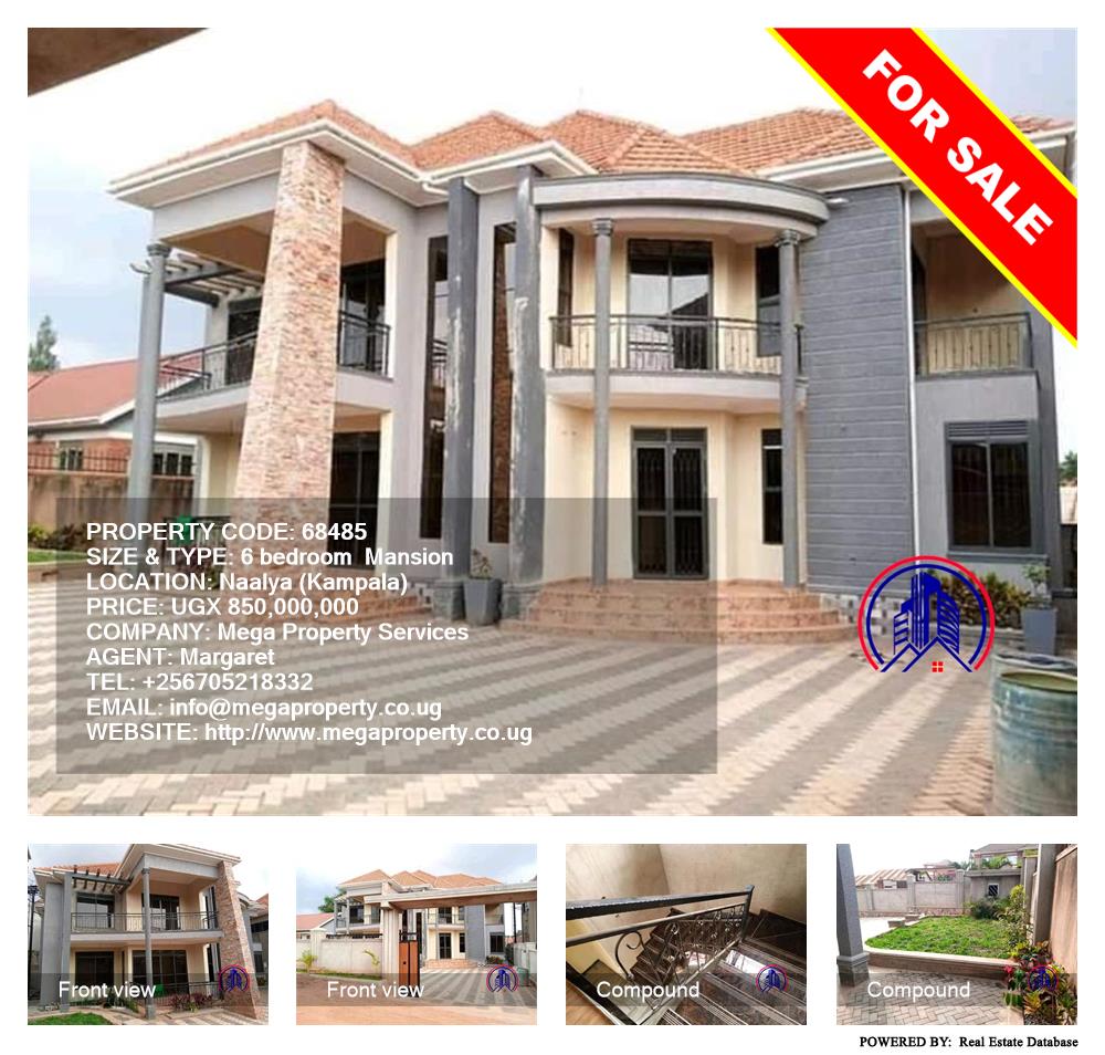 6 bedroom Mansion  for sale in Naalya Kampala Uganda, code: 68485