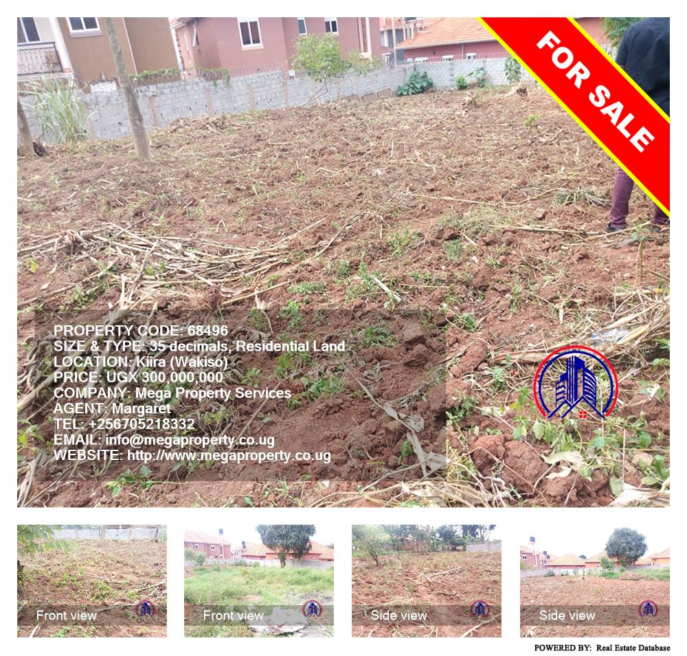 Residential Land  for sale in Kira Wakiso Uganda, code: 68496