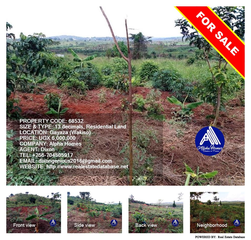 Residential Land  for sale in Gayaza Wakiso Uganda, code: 68532