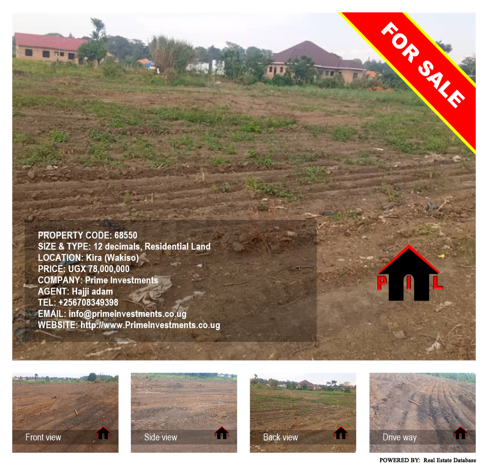 Residential Land  for sale in Kira Wakiso Uganda, code: 68550