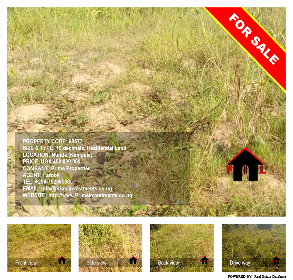 Residential Land  for sale in Ntinda Kampala Uganda, code: 68572