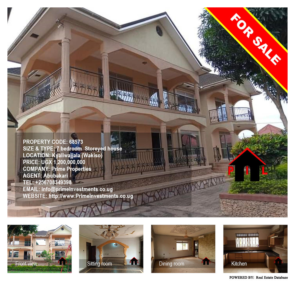7 bedroom Storeyed house  for sale in Kyaliwajjala Wakiso Uganda, code: 68573