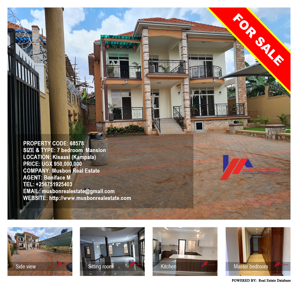 7 bedroom Mansion  for sale in Kisaasi Kampala Uganda, code: 68578