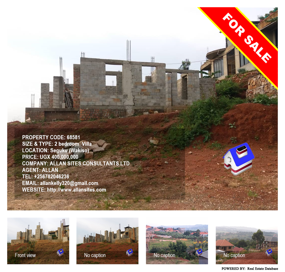 2 bedroom Villa  for sale in Seguku Wakiso Uganda, code: 68581