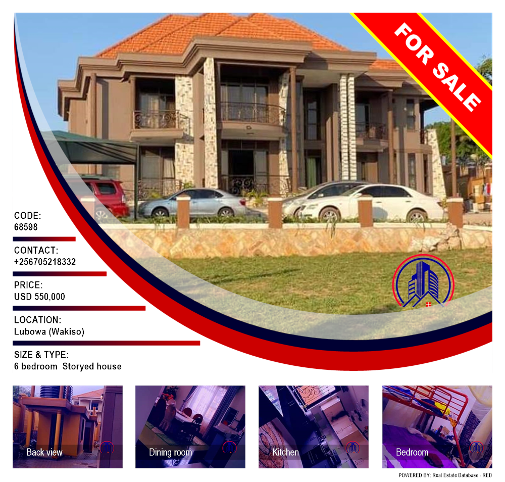 6 bedroom Storeyed house  for sale in Lubowa Wakiso Uganda, code: 68598