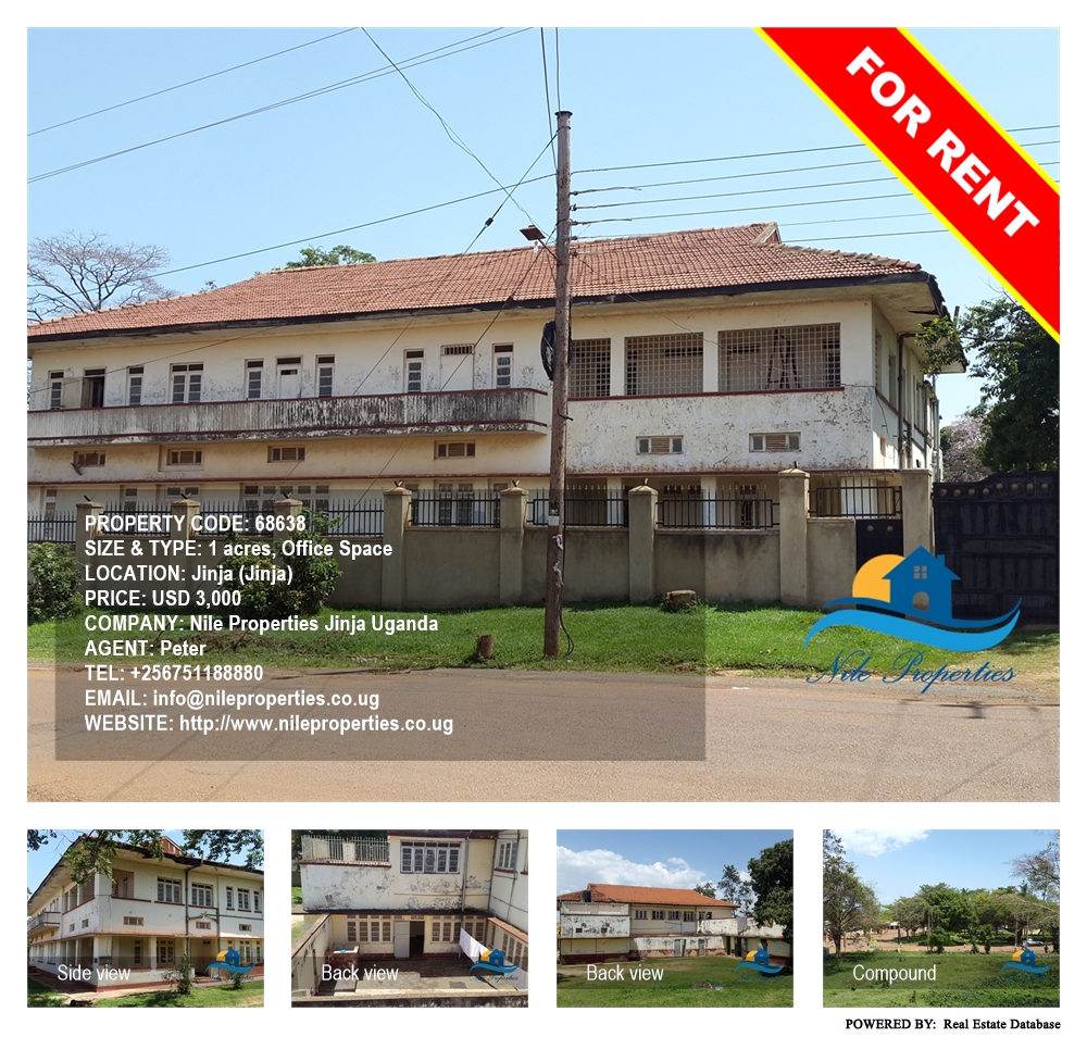 Office Space  for rent in Jinja Jinja Uganda, code: 68638