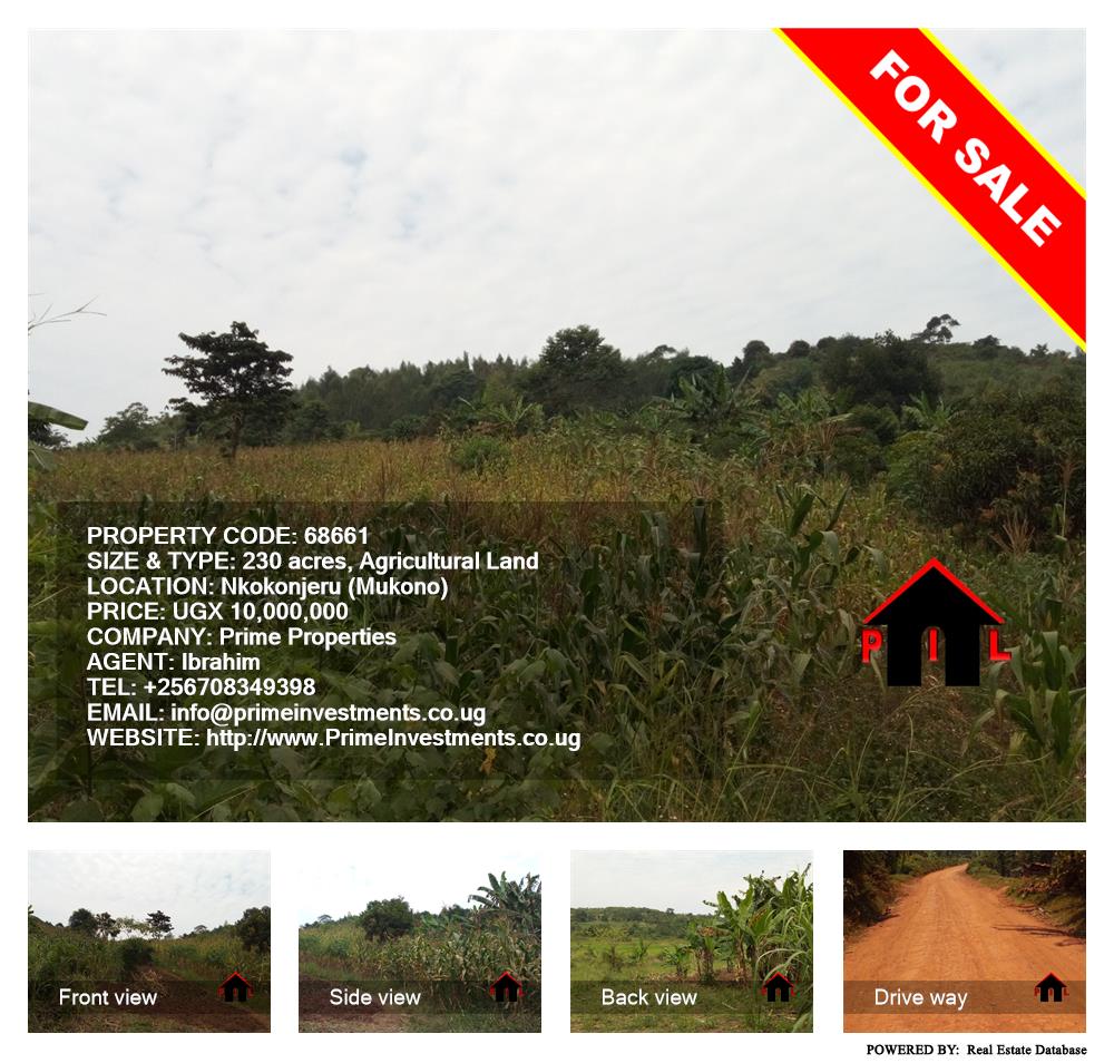 Agricultural Land  for sale in Nkokonjeru Mukono Uganda, code: 68661