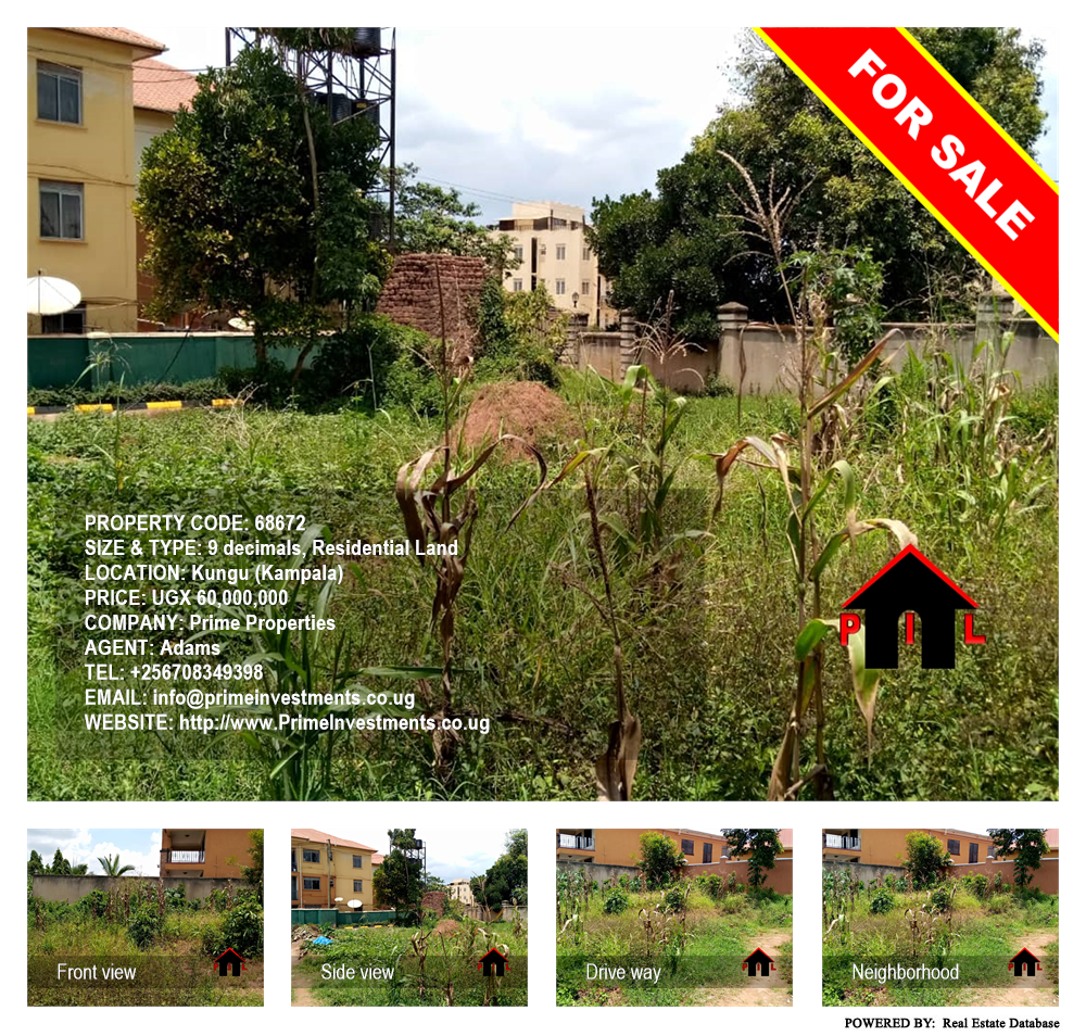 Residential Land  for sale in Kungu Kampala Uganda, code: 68672