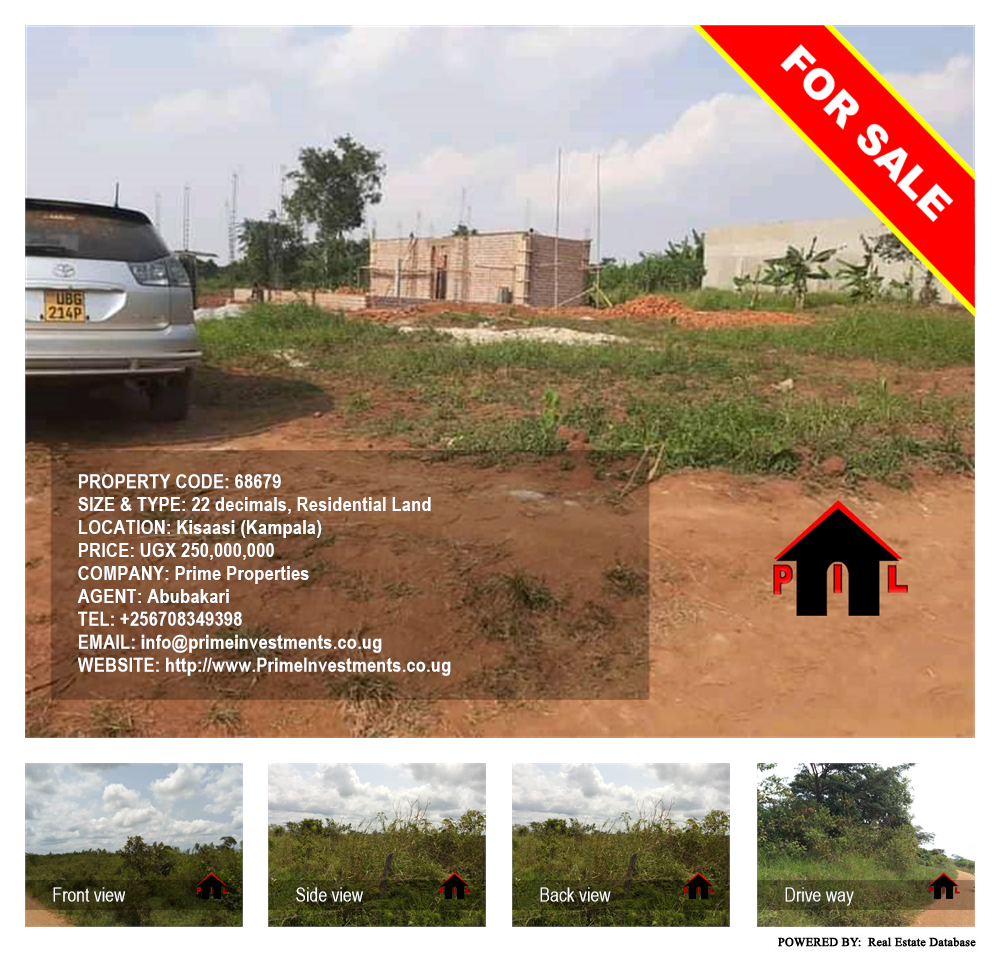 Residential Land  for sale in Kisaasi Kampala Uganda, code: 68679