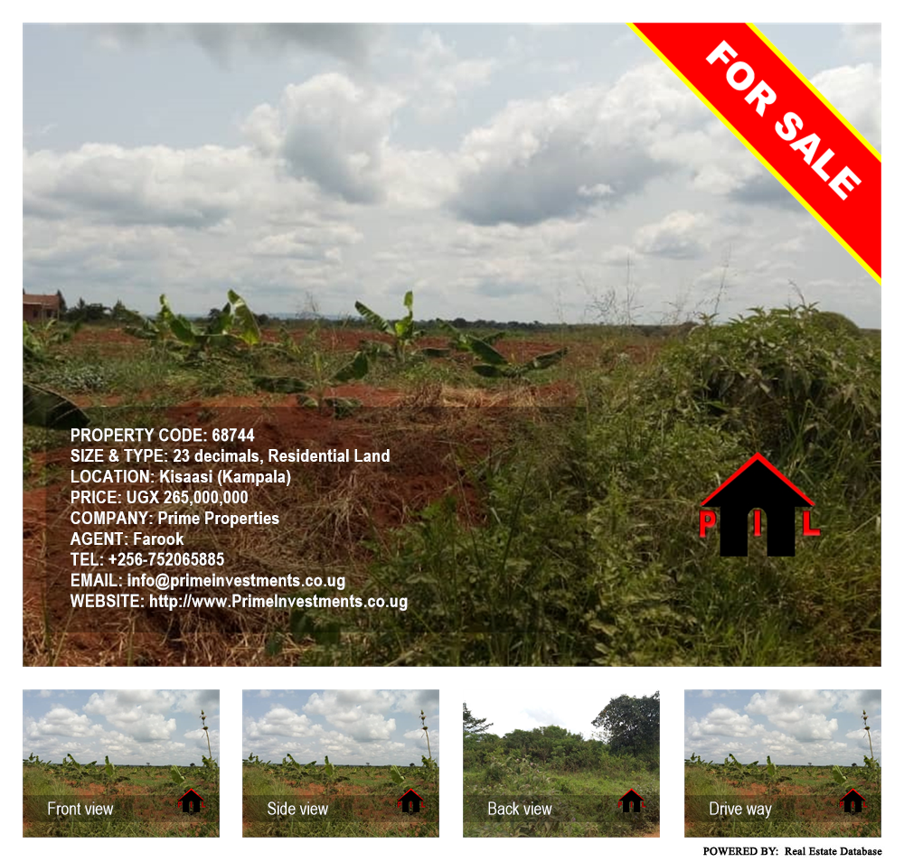 Residential Land  for sale in Kisaasi Kampala Uganda, code: 68744