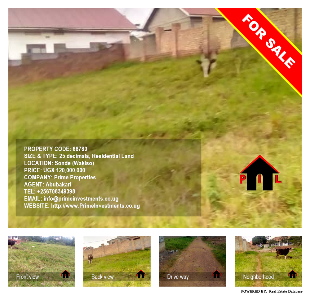 Residential Land  for sale in Sonde Wakiso Uganda, code: 68780