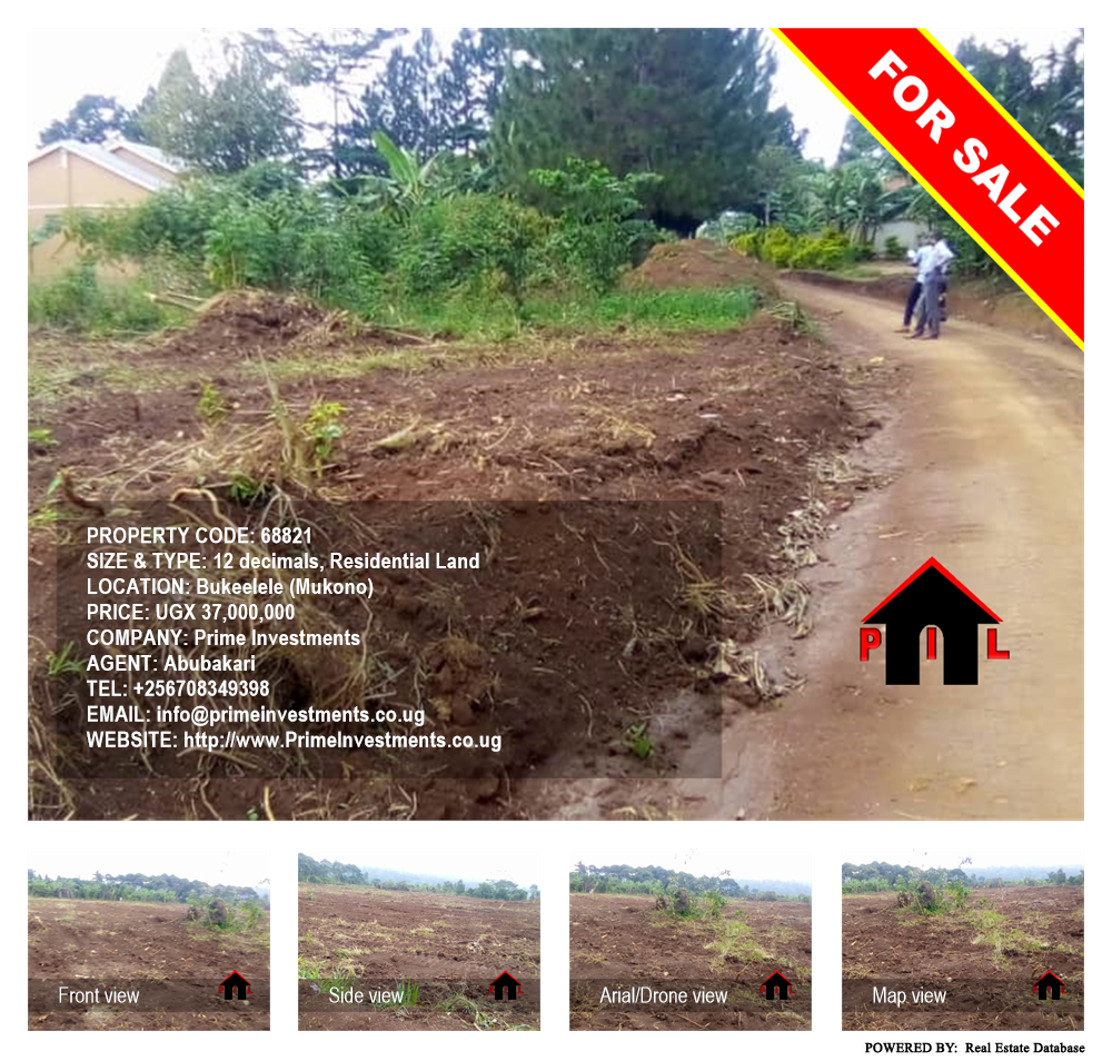 Residential Land  for sale in Bukeelele Mukono Uganda, code: 68821