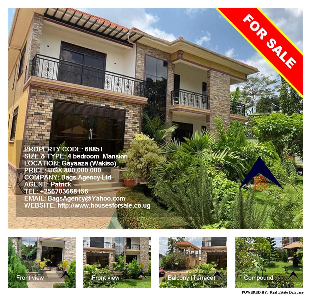 4 bedroom Mansion  for sale in Gayaza Wakiso Uganda, code: 68851