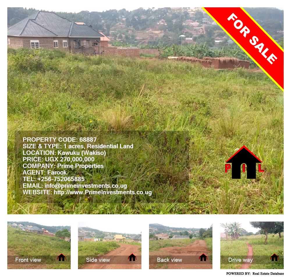 Residential Land  for sale in Kawuku Wakiso Uganda, code: 68887