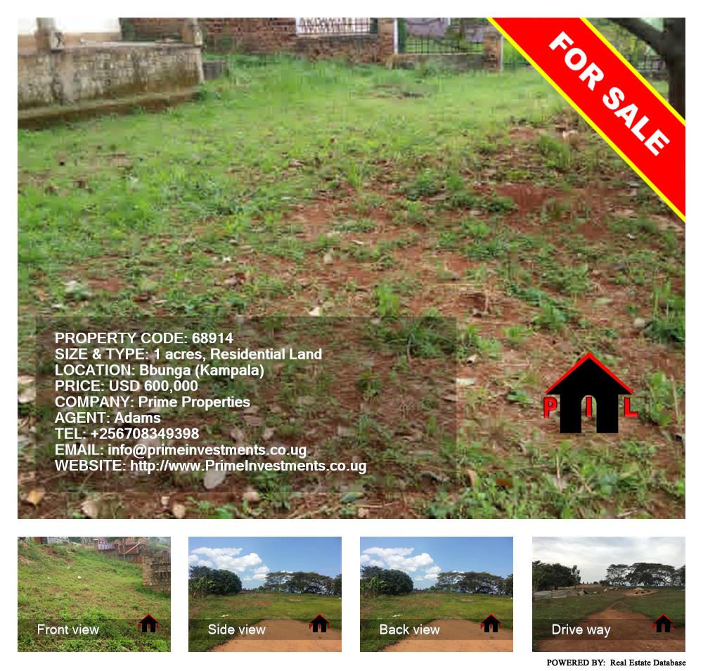 Residential Land  for sale in Bbunga Kampala Uganda, code: 68914