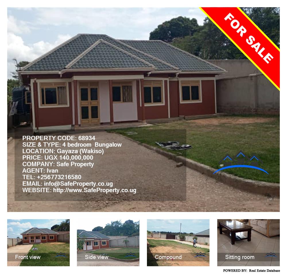 4 bedroom Bungalow  for sale in Gayaza Wakiso Uganda, code: 68934