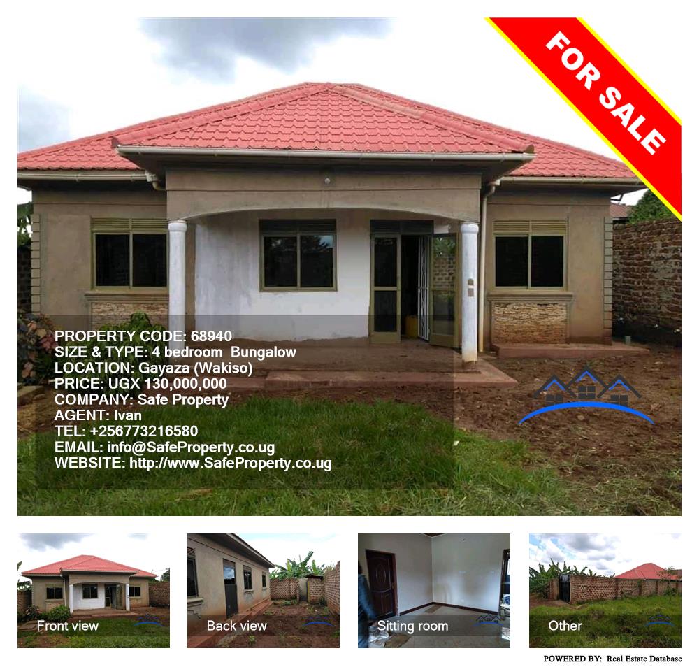 4 bedroom Bungalow  for sale in Gayaza Wakiso Uganda, code: 68940