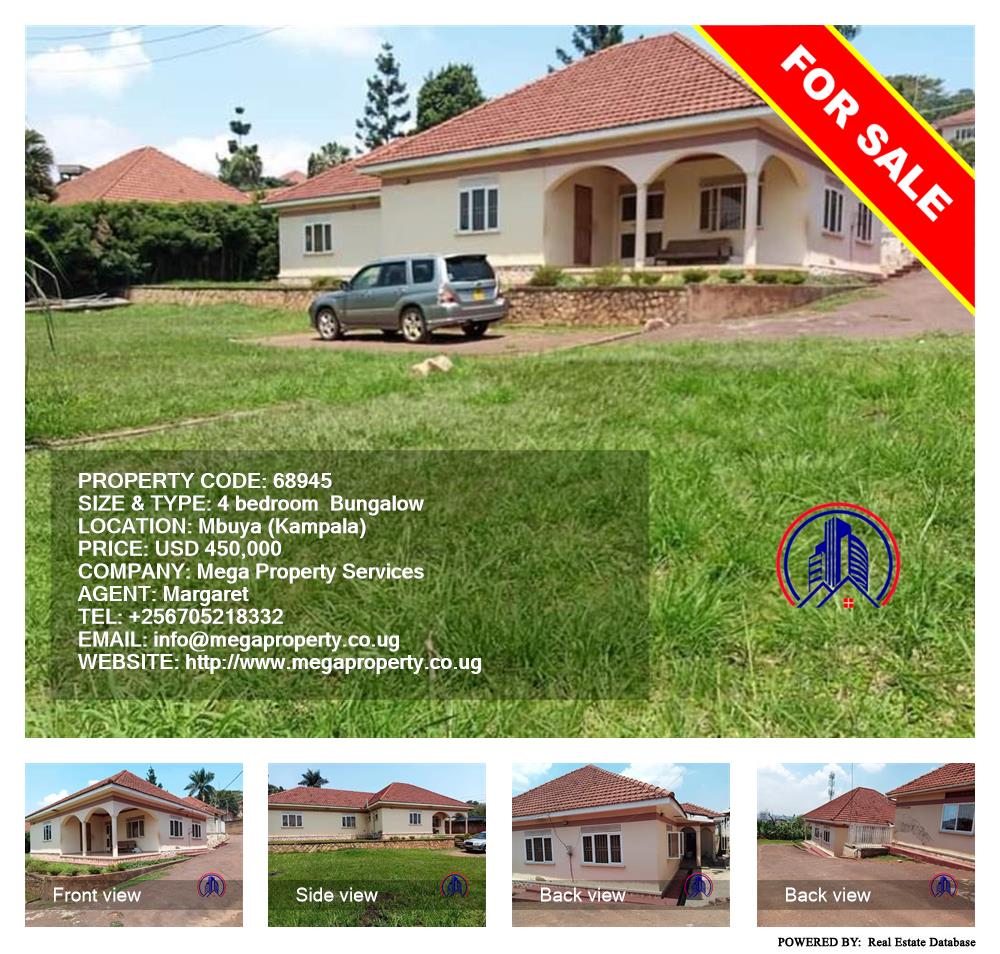 4 bedroom Bungalow  for sale in Mbuya Kampala Uganda, code: 68945