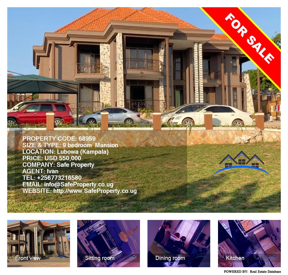 9 bedroom Mansion  for sale in Lubowa Kampala Uganda, code: 68959