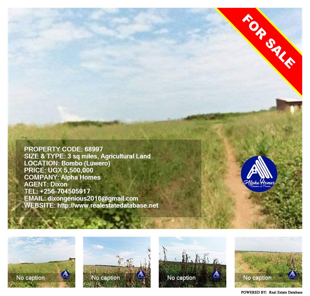 Agricultural Land  for sale in Bombo Luweero Uganda, code: 68997