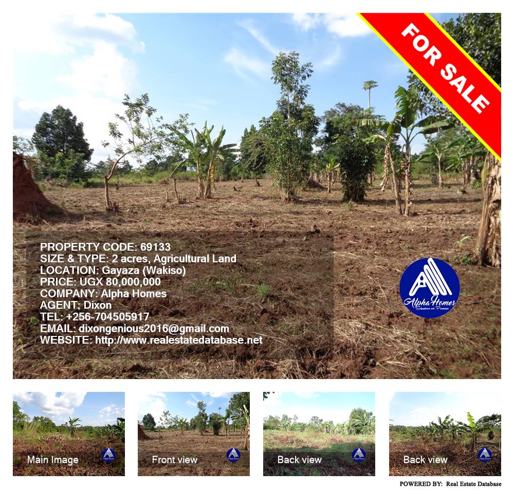 Agricultural Land  for sale in Gayaza Wakiso Uganda, code: 69133