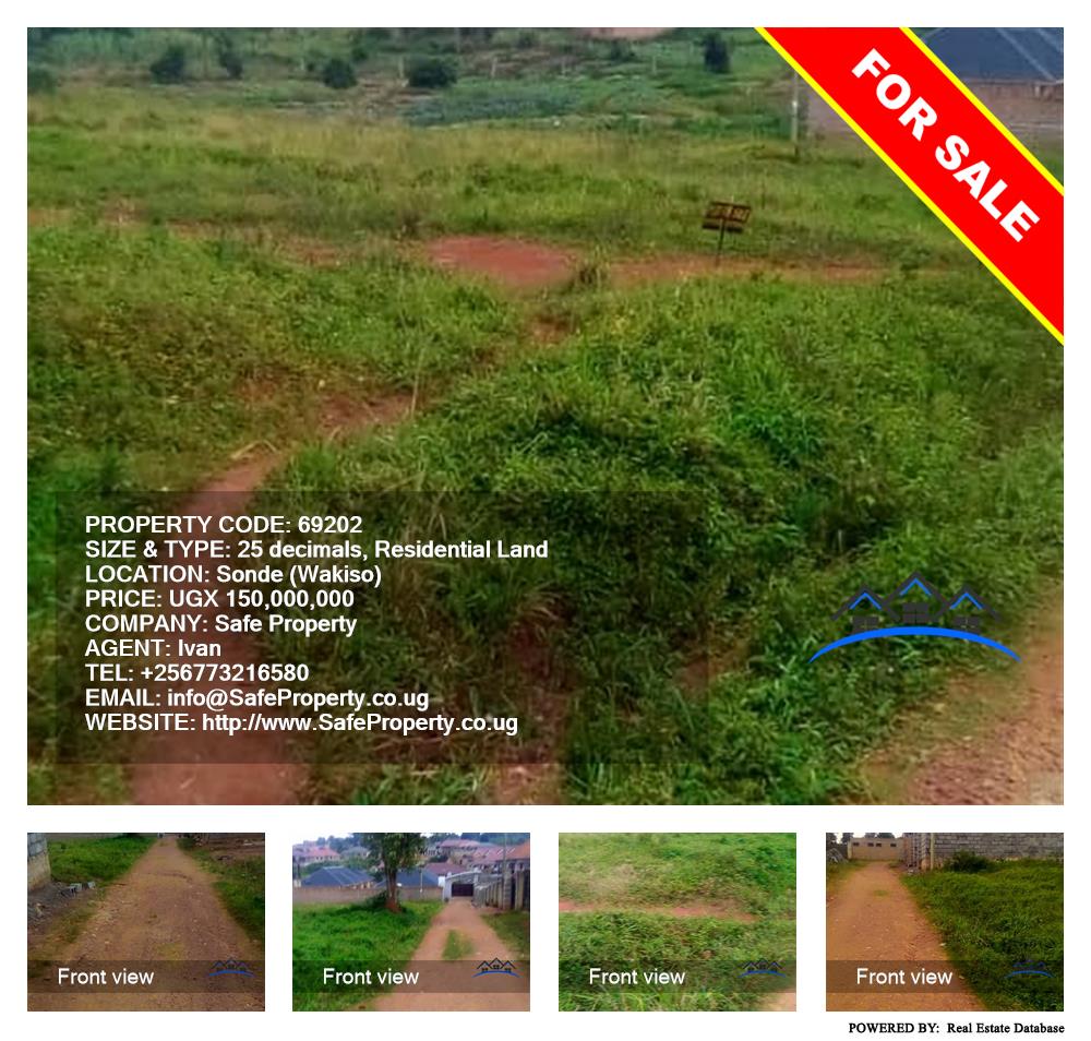 Residential Land  for sale in Sonde Wakiso Uganda, code: 69202