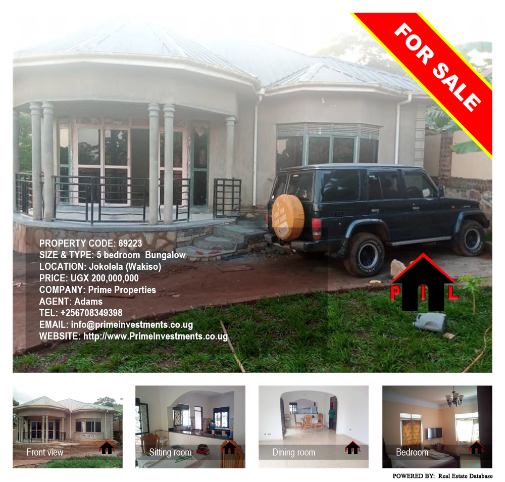 5 bedroom Bungalow  for sale in Jokolela Wakiso Uganda, code: 69223