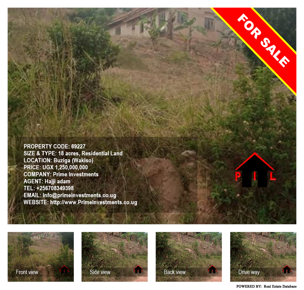 Residential Land  for sale in Buziga Wakiso Uganda, code: 69227