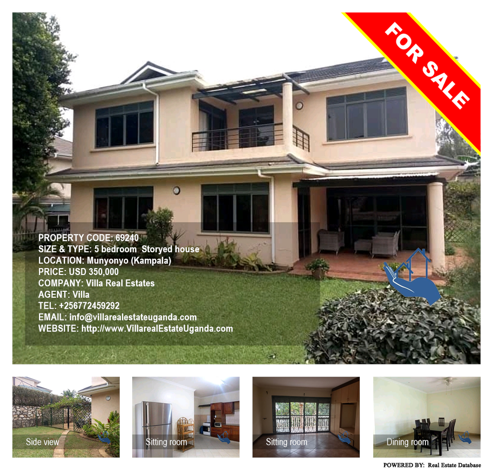 5 bedroom Storeyed house  for sale in Munyonyo Kampala Uganda, code: 69240
