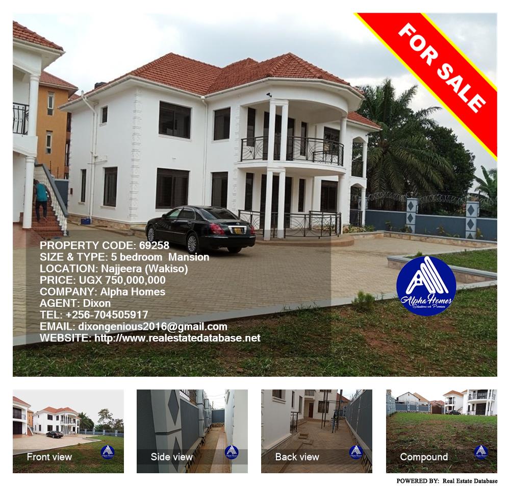 5 bedroom Mansion  for sale in Najjera Wakiso Uganda, code: 69258
