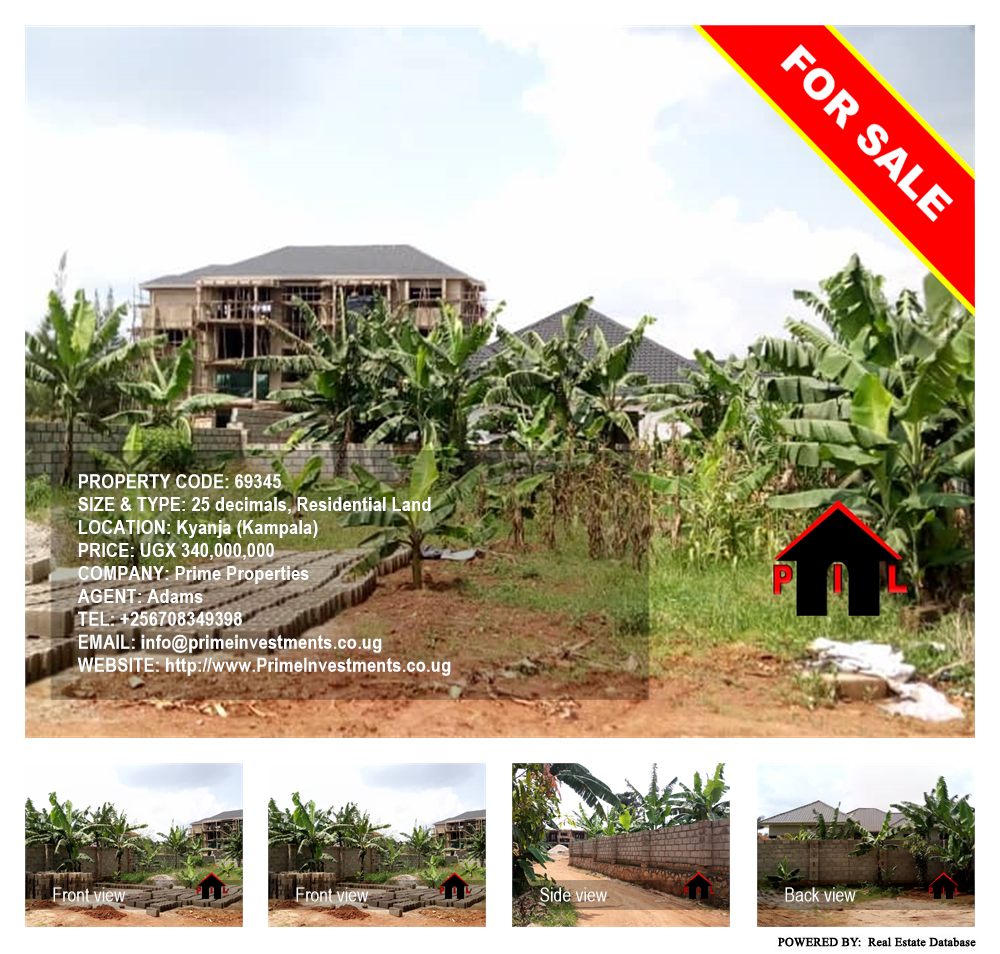 Residential Land  for sale in Kyanja Kampala Uganda, code: 69345