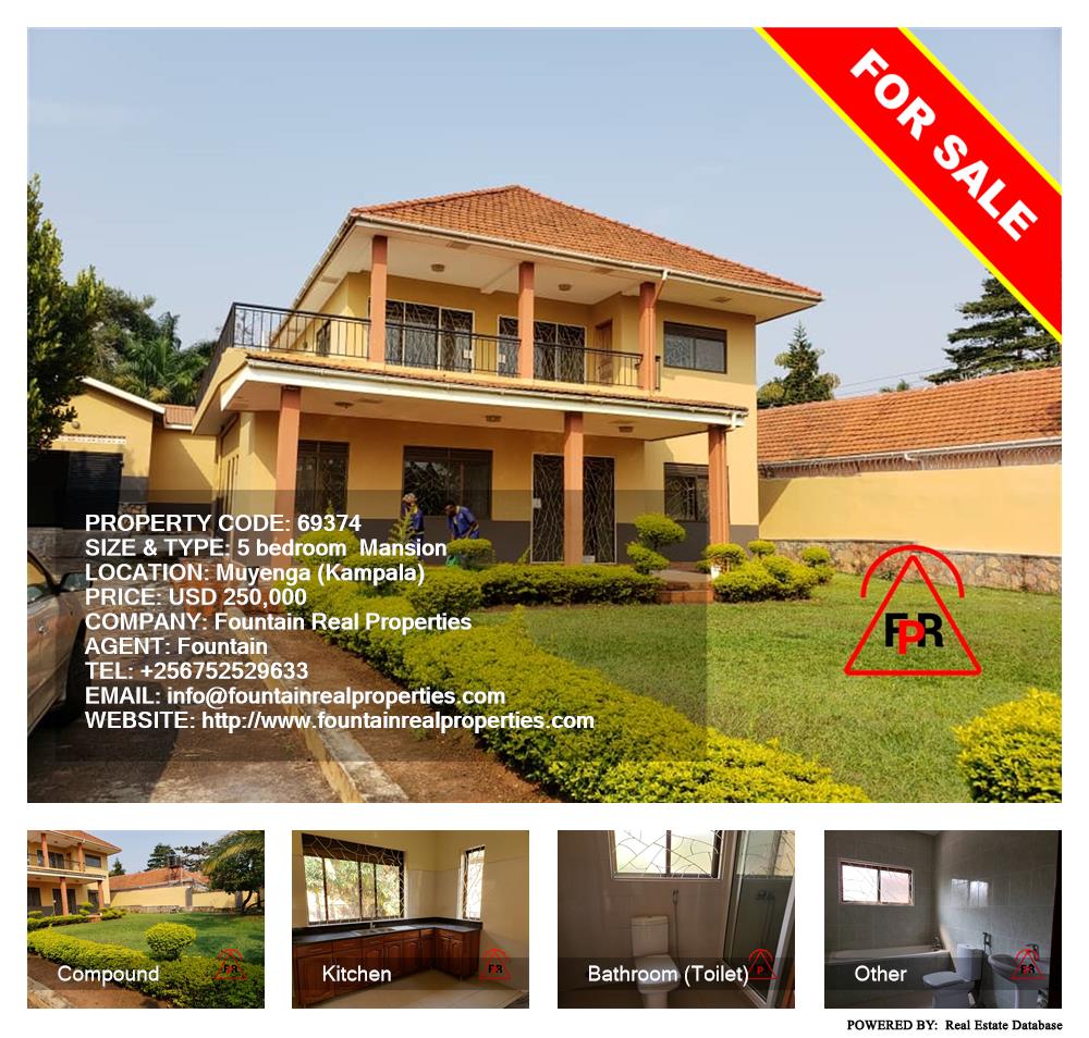5 bedroom Mansion  for sale in Muyenga Kampala Uganda, code: 69374
