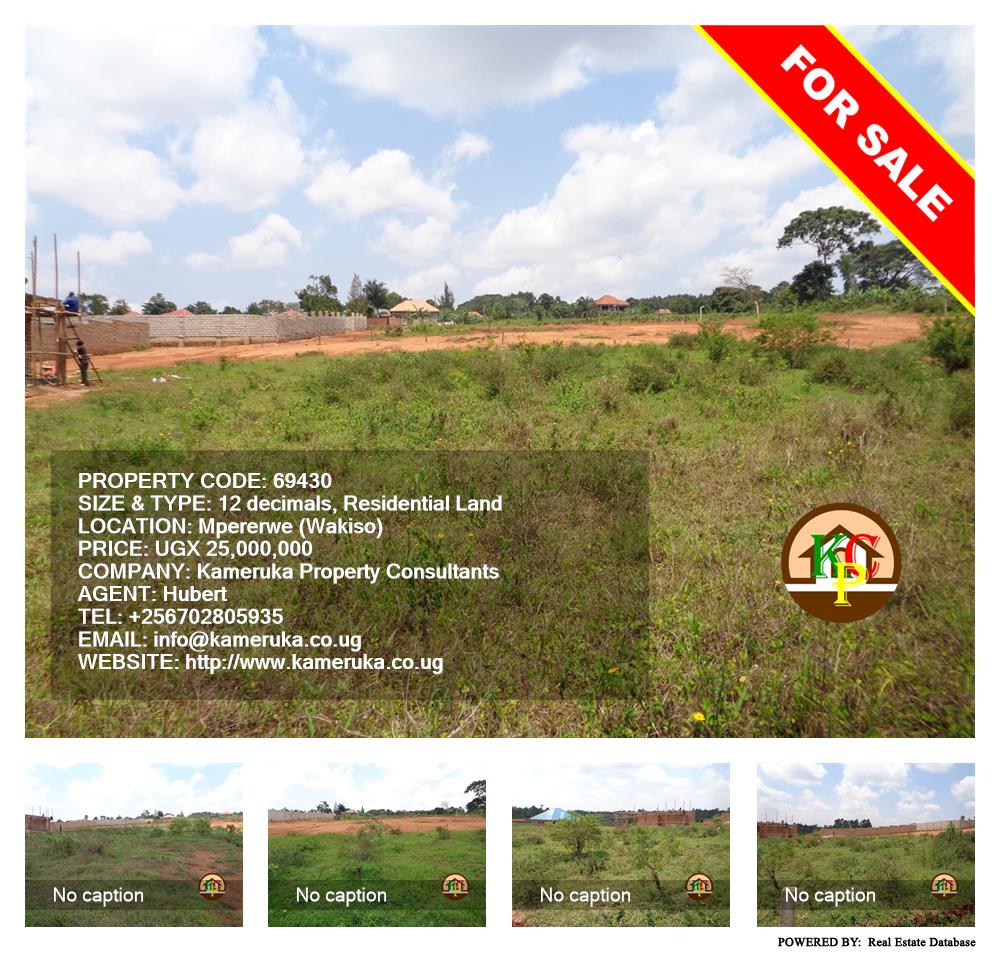 Residential Land  for sale in Mpererwe Wakiso Uganda, code: 69430