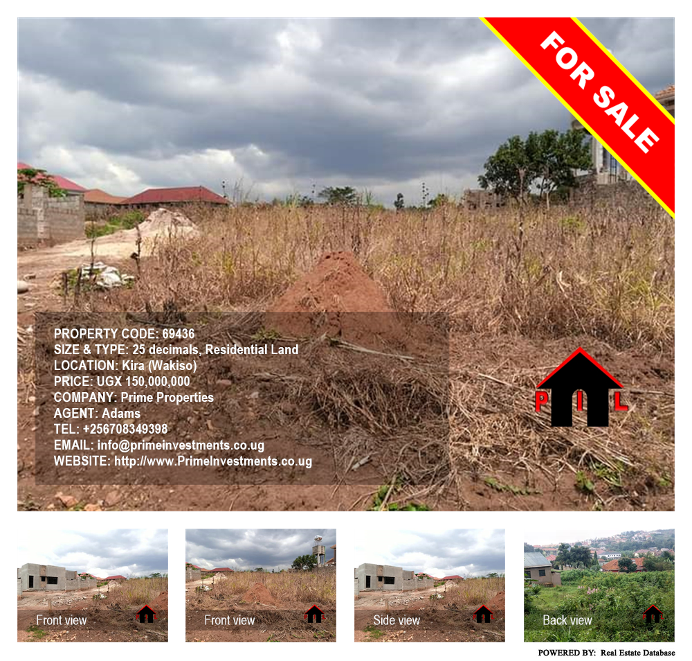 Residential Land  for sale in Kira Wakiso Uganda, code: 69436