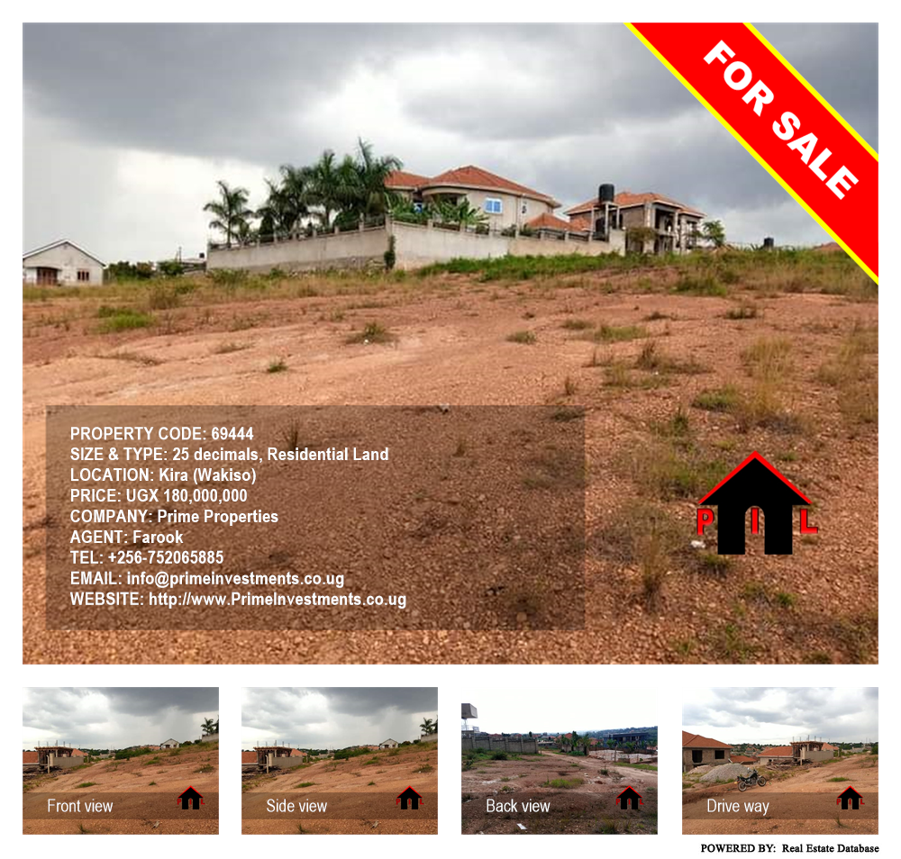 Residential Land  for sale in Kira Wakiso Uganda, code: 69444