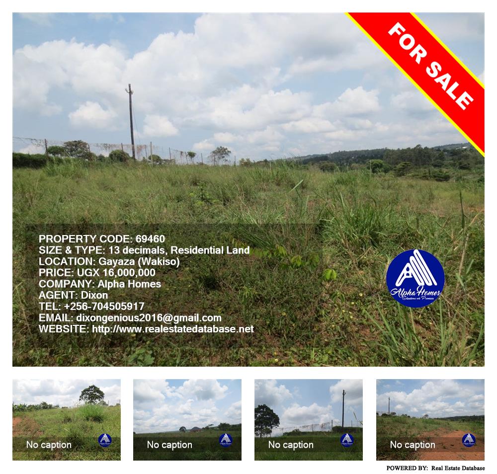 Residential Land  for sale in Gayaza Wakiso Uganda, code: 69460