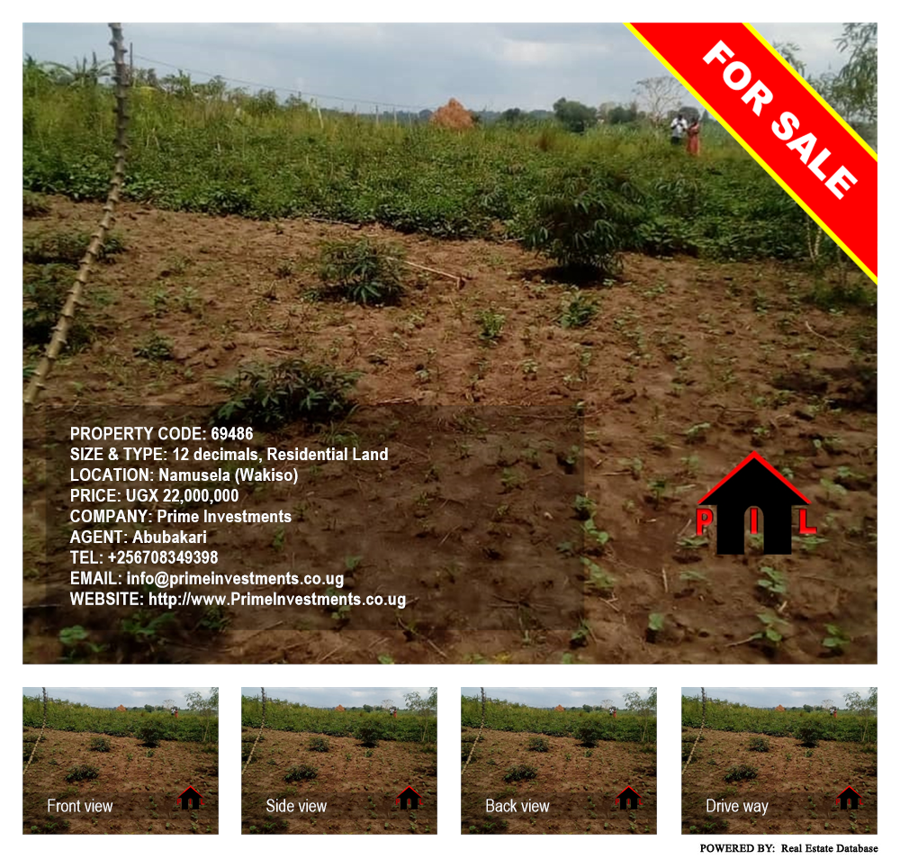 Residential Land  for sale in Namusela Wakiso Uganda, code: 69486