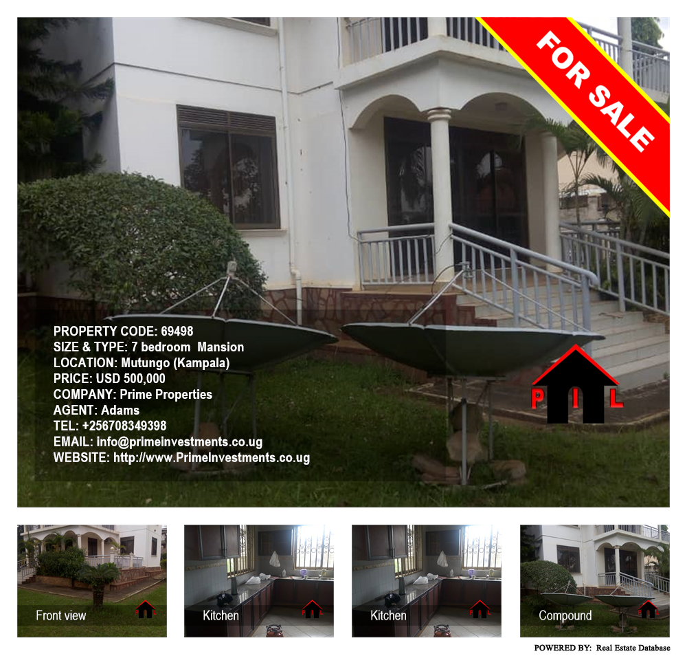 7 bedroom Mansion  for sale in Mutungo Kampala Uganda, code: 69498