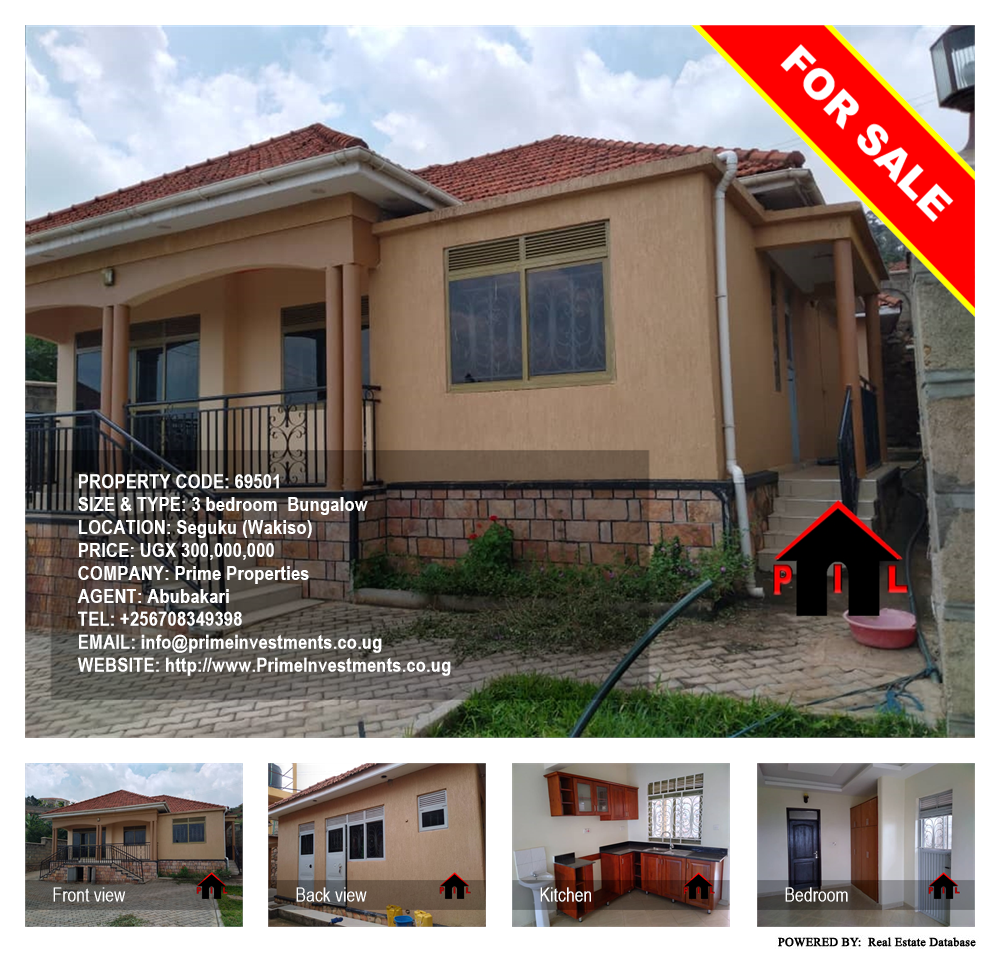 3 bedroom Bungalow  for sale in Seguku Wakiso Uganda, code: 69501