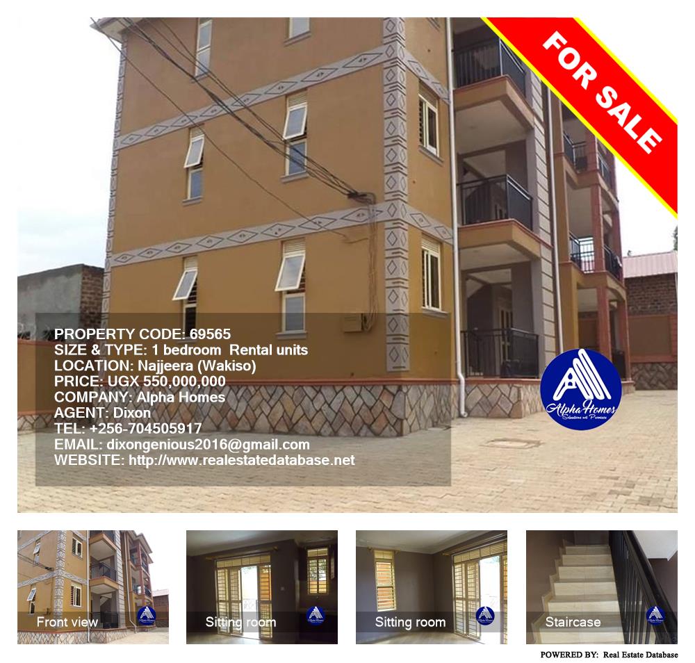 1 bedroom Rental units  for sale in Najjera Wakiso Uganda, code: 69565