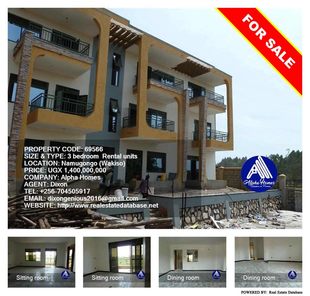 3 bedroom Rental units  for sale in Namugongo Wakiso Uganda, code: 69566