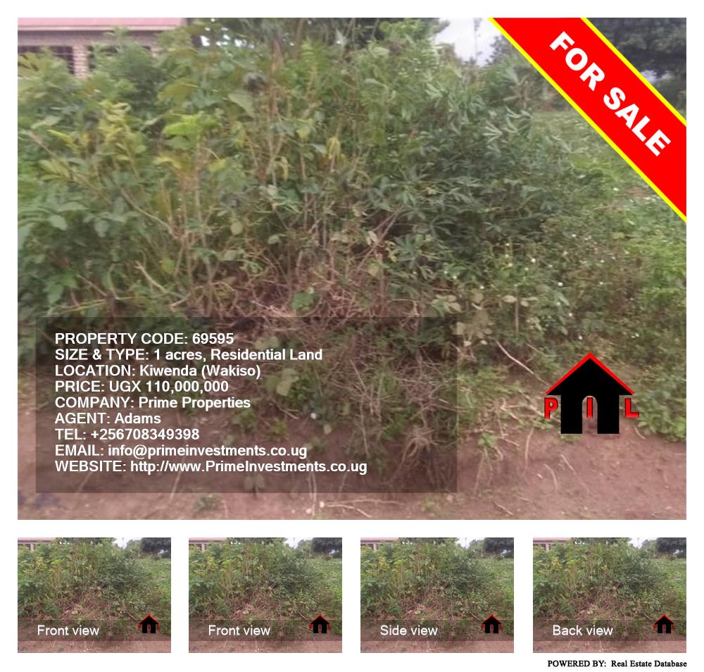 Residential Land  for sale in Kiwenda Wakiso Uganda, code: 69595