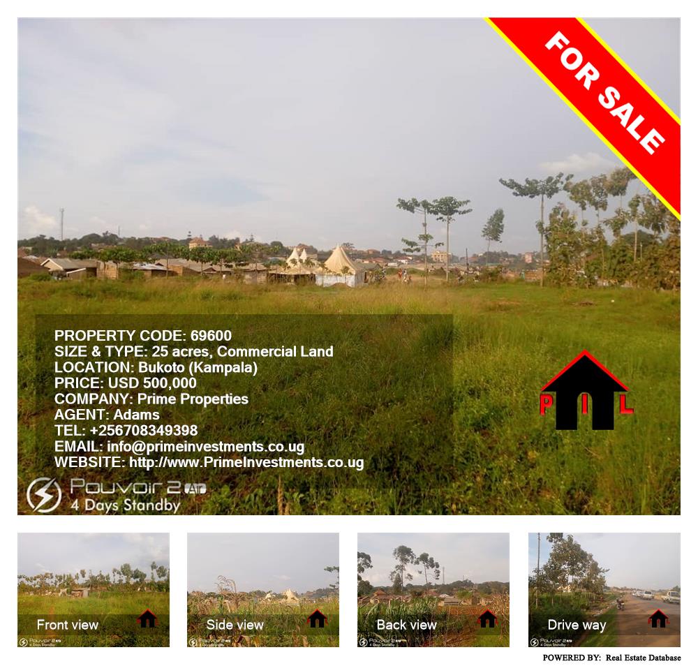 Commercial Land  for sale in Bukoto Kampala Uganda, code: 69600