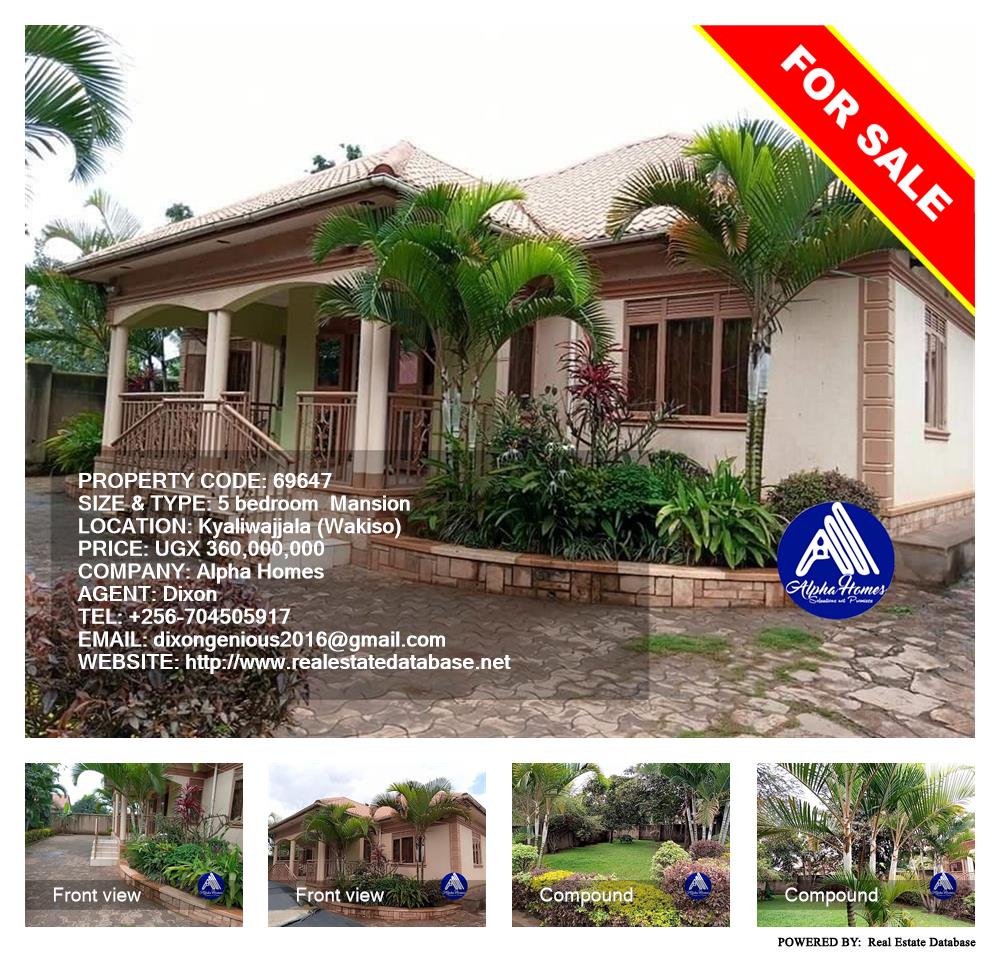 5 bedroom Mansion  for sale in Kyaliwajjala Wakiso Uganda, code: 69647